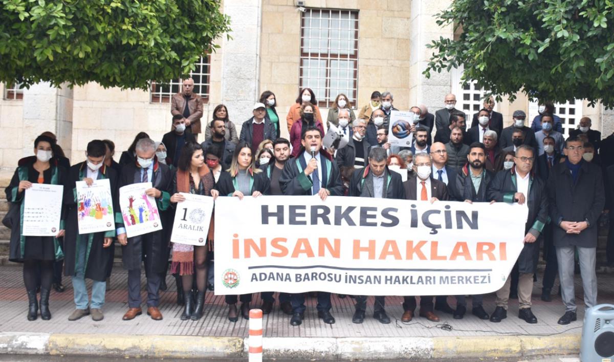 Adana Barosu'ndan 10 Aralık Dünya İnsan Hakları Günü açıklaması