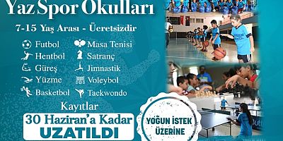 Sarıçam'da yaz spor okullarına rekor başvuru